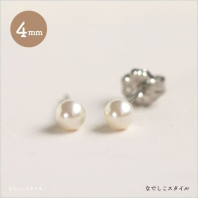 スワロフスキー/一粒ジルコニア「ダイアモンド」４mm チタンピアスの