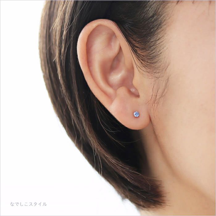 入園入学祝い 夏限定「アクアマリン」3mm アクセサリー