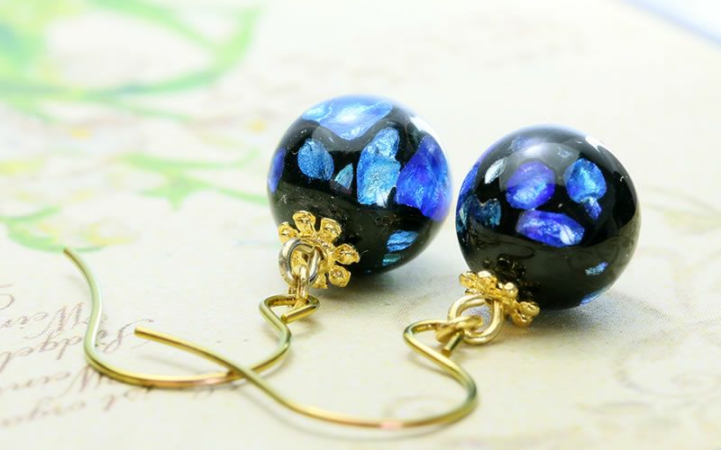 ほたる玉ピアス 海蛍 チタンピアスの通販shop なでしこスタイル ほたる玉ピアス 海蛍 チタンピアスの通販shop なでしこスタイル