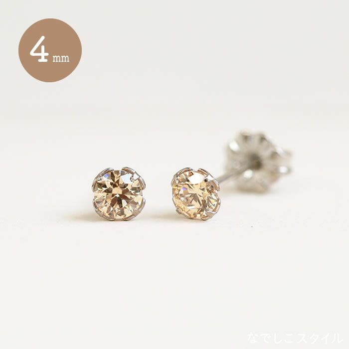 ☆250❤️ ツイスト ひねり ジルコニア ピアス 花 イヤリング 
