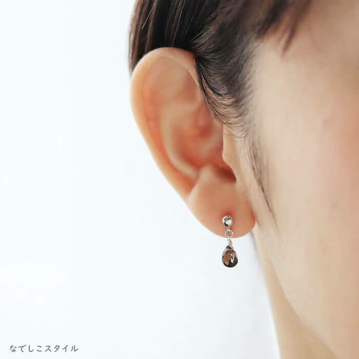 新品 K18YG スモーキークウォーツ 天然石 肉球 ピアス MARIHA(マリハ) Organic Gems ピアス スモーキークォーツ S K18