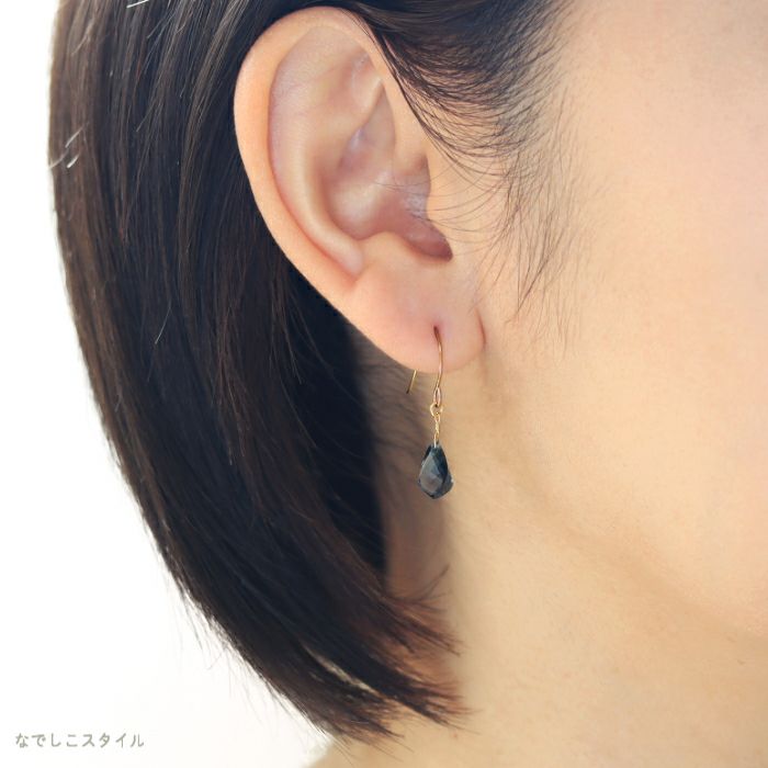 ✴︎14kgf✴︎ ロンドンブルートパーズ ピアス 3mm 金属