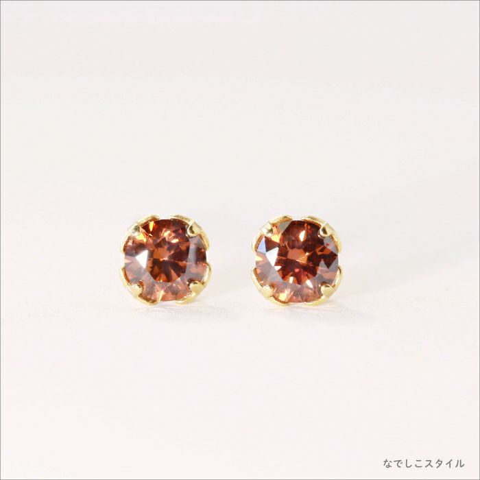 ゴールドカラーブランデートパーズ４ｍｍを正面から見たときの画像